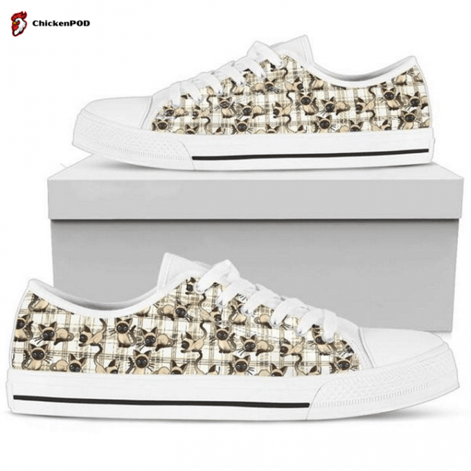 Balinese Cat Low Top Shoes Gift For Men Women Sneaker