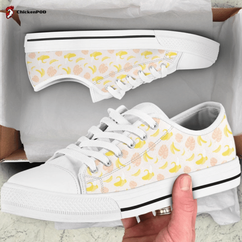 Banana Plantain fruits Low Top Shoes Gift for Men Women