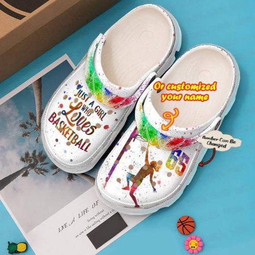 Basketball Personalized Just A Girl Who Loves clog Unisex Clogs Shoes Basketball