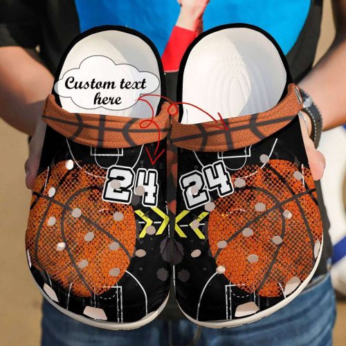 Basketball Personalized Leather Ball clog Unisex Clogs Shoes Basketball