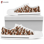 Basset Hound Low Top Shoes Gift for Men Women