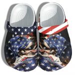 Beagle Dog Patriotic Lover Personalized Name 4Th Of July Unisex Clogs Clog Shoes Gift – Loyal Dogs America Flag Unisex Clogs Clog Shoes Birthday Gift