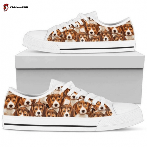 Beagle Style Womens  Athletic Flat Low Top Shoes Gift for Men Women Sneaker