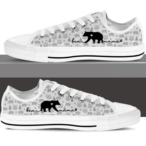 Bear Low Top Shoes Gift for Men Women Sneaker