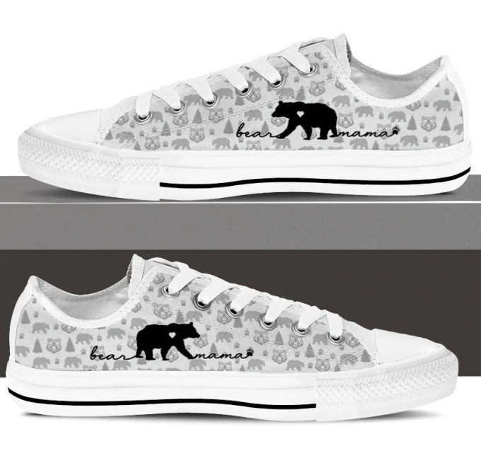 Bear Low Top Shoes Gift For Men Women Sneaker