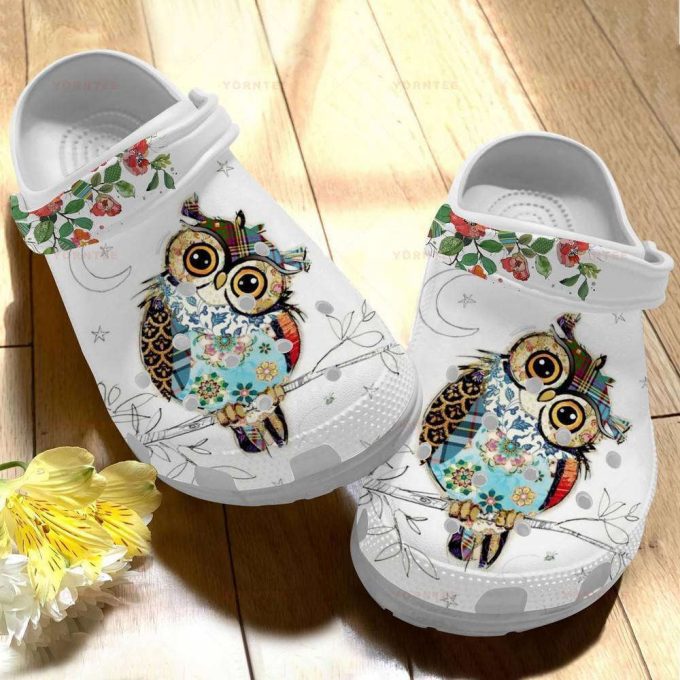 Beautiful Owls Tree Gift For Lover Rubber Clog Unisex Clogs Shoes