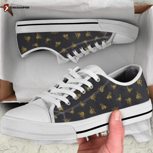 Bee Line Insects Pattern Low Top Shoes Gift for Men Women