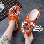 Bengals Unisex Clogs Personalized CBengals Football Ripped Claw Clog Shoes