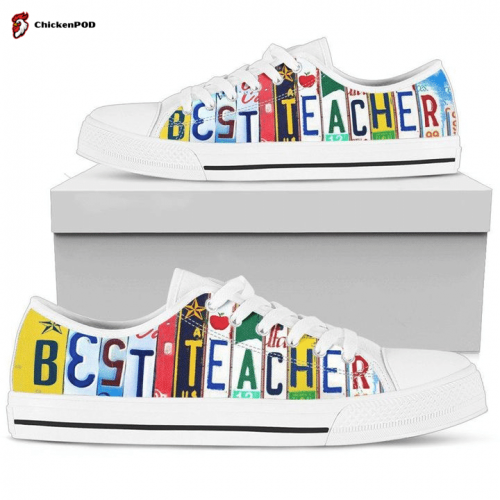 Best Teacher Low Top Shoes Gift for Men Women Sneaker