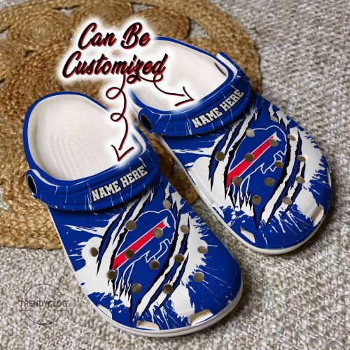 Bills Unisex Clogs Personalized BBills Football Ripped Claw Clog Shoes