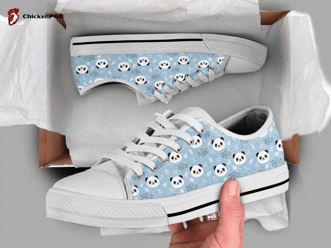 Blue Panda Panda Lover Low Top Shoes Gift For Men Women