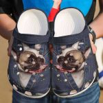 Boston Terrier In Pocket Fashion Gift For Lover Rubber clog Unisex Clogs Shoes