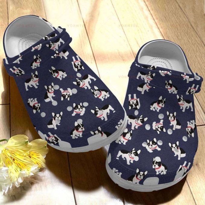 Boston Terrier Lovers For Men And Women Gift For Fan Classic Water Rubber Clog Unisex Clogs Shoes