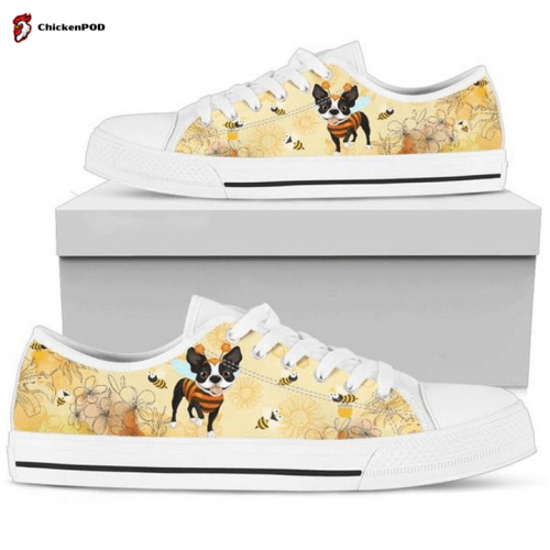 Boston Terrier Low Top Shoes Gift for Men Women