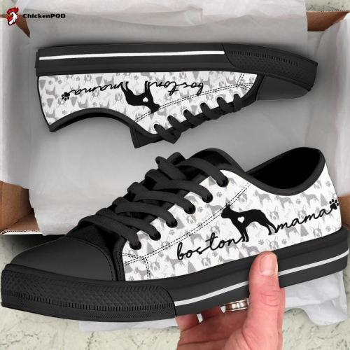 Boston Terrier Low Top Shoes Gift for Men Women