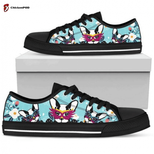 Boston Terrier Low Top Shoes Gift for Men Women Sneaker