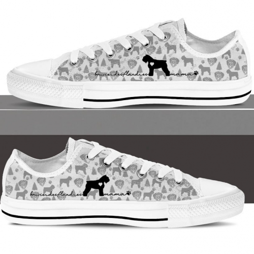 Bouvier des Flandres Dog Low Top Shoes Gift for Men Women Sneaker