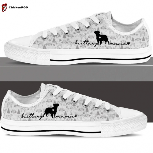 Brittany Spaniel Low Top Shoes Gift for Men Women Sneaker