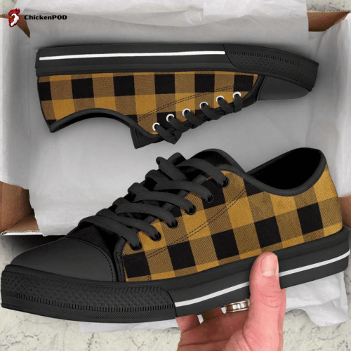 Buffalo Plaid Tennis Low Top Shoes Gift for Men Women