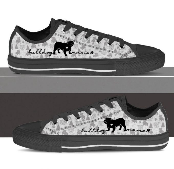 Bulldog Low Top Shoes Gift For Men Women Sneaker