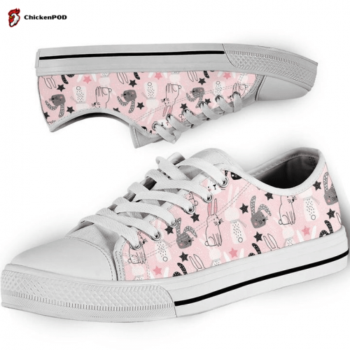 Butterfly Sakura Low Top Cherry Blossom Low Top Shoes Gift for Men Women