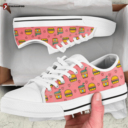 Burger Low Top Shoes Gift for Men Women