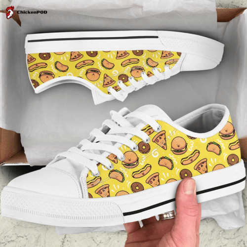 Burger Low Top Shoes Gift for Men Women