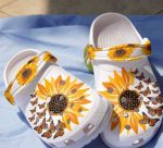 Butterflies Hippie Sunflowers Gift Hippie Girl Unisex Clogs Shoes Rubber clog Unisex Clogs Shoes