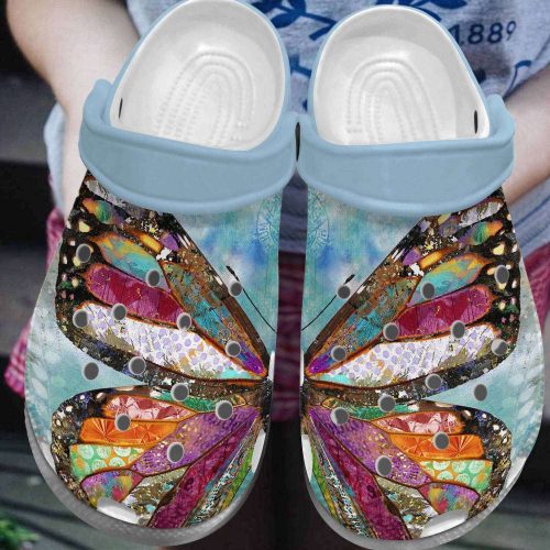 Butterfly Colorful Rubber clog Unisex Clogs Shoes