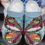 Butterfly Colorful Rubber clog Unisex Clogs Shoes