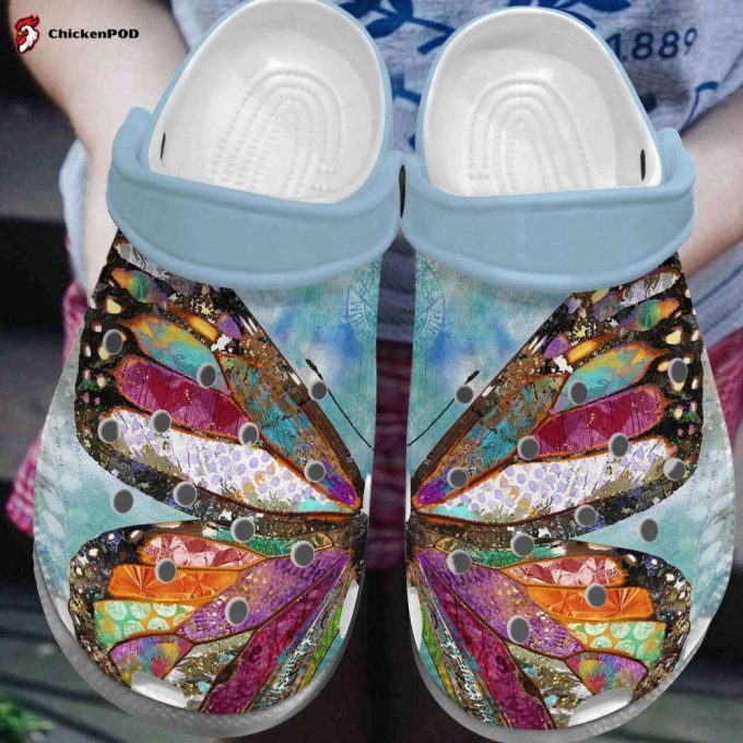 Butterfly Colorful Rubber Clog Unisex Clogs Shoes