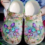 Butterfly Flower Rubber clog Unisex Clogs Shoes