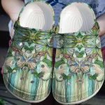 Butterfly Green Gift For Lover Rubber clog Unisex Clogs Shoes