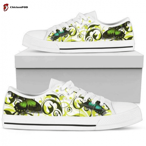 Butterfly in the Breeze Women’s Low Top Shoes Gift for Men Women Sneaker