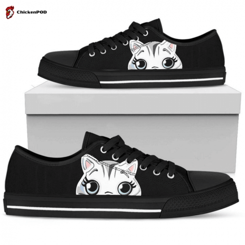 Cat Head Low Top Shoes Gift for Men Women