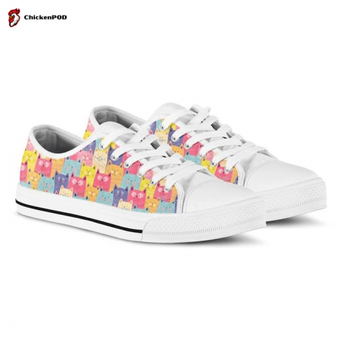 Cat lover Low Top Shoes Gift for Men Women