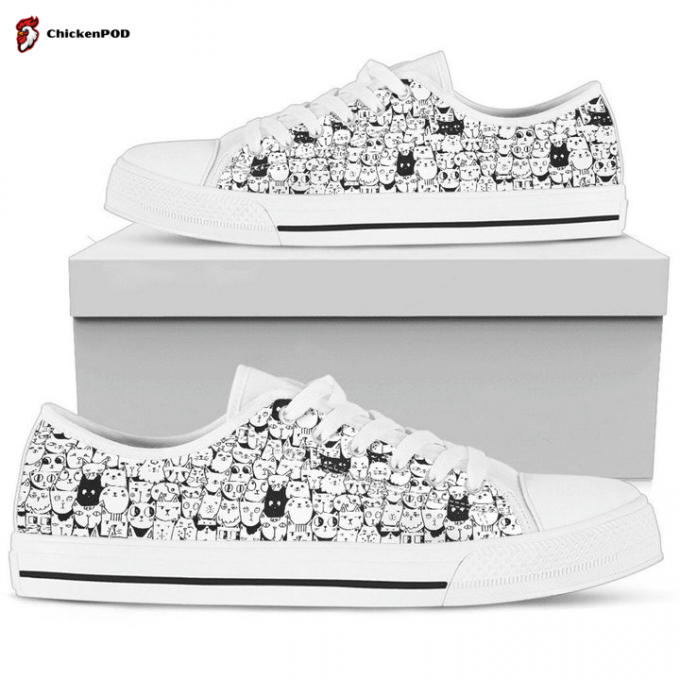 Cat Lover Womens Low Top Shoessb