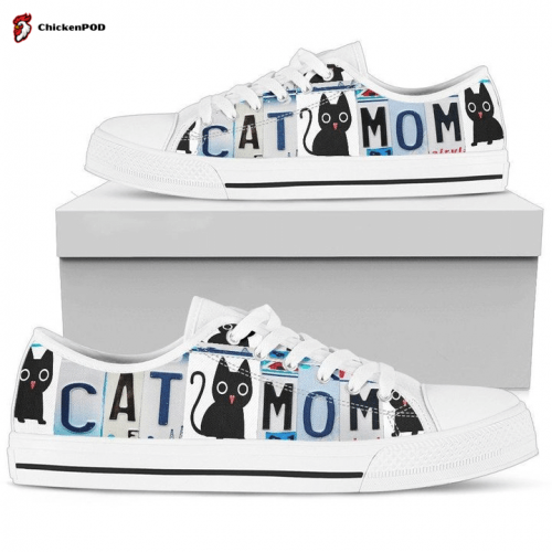 Cat Mom Low Top Shoes Gift for Men Women