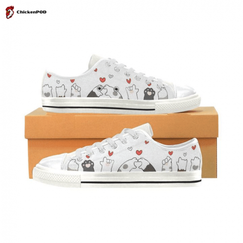 Cat Pattern Low Top Shoes Gift for Men Women