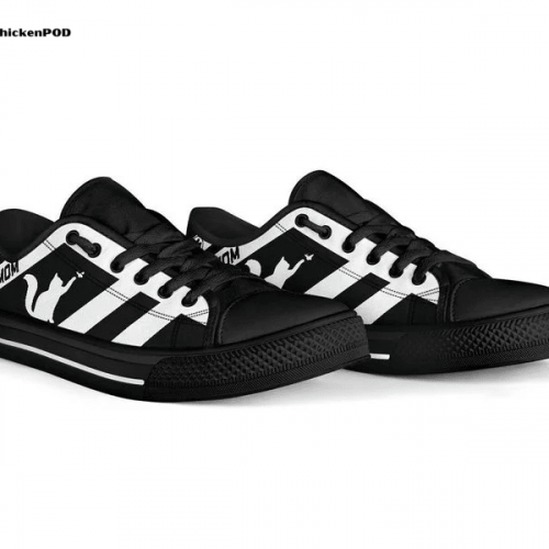 Cat Striped Low Top Shoes Gift for Men Women