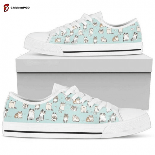 Cat Womens Low Top Shoes Gift for Men Women