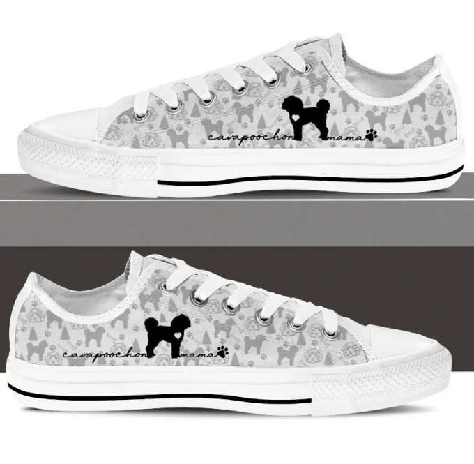 Cavapoochon Low Top Shoes Gift For Men Women