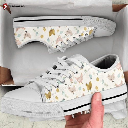 Chickens Easter, Chicken Pattern Low Top Shoes Gift for Men Women