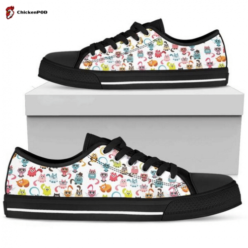 Colorful Dots, Dots Pattern Low Top Shoes Gift for Men Women