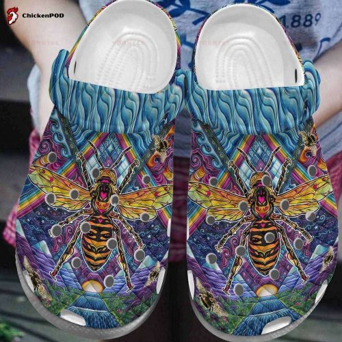 Colorful Bee 12 Gift For Lover Rubber clog Unisex Clogs Shoes