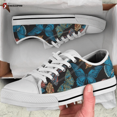 Colorful Butterflies Low Top Shoes Gift for Men Women