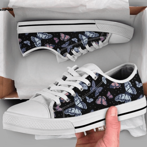 Cool Butterfly Owls Low Top Shoes Gift for Men Women