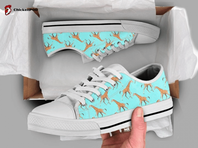 Cool Giraffe Low Top Shoes Gift For Men Women