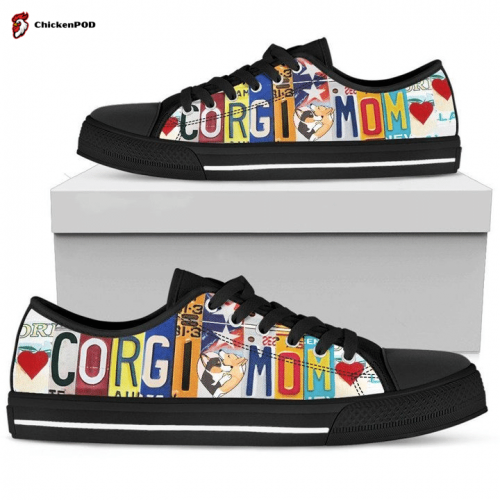 Corgi Mom Low Top Shoes Gift for Men Women