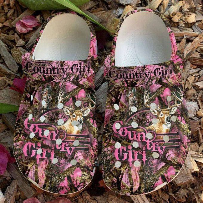 Country Girl Deer Hunting Unisex Clogs Clog Shoes